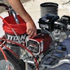 Contractors must follow several steps to properly clean their striping equipment.