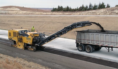 Sunflower's new milling machine is used on asphalt projects, including full-depth patching on streets, city street milling and overlay projects, and county and state highway milling and overlays.