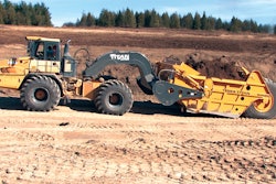 The S4412B scraper system integrates a 44-cu.-yd. bowl with a customized Bell 4206D scraper tractor.