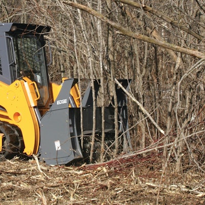 Many manufacturers offer mulching attachments specifically designed to maximize the hydraulic horsepower on standard-flow skid-steer and compact track loaders.