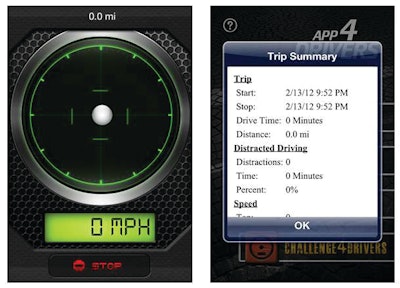 App4Drivers provides users with a detailed trip summary.