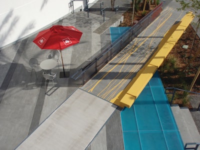 The grand prize-winning project by Homestead Paving features actual Everglades sawgrass impressions stamped into the concrete.