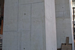 Morley Construction avoided heat of hydration issues on mass pours through careful planning and pre-construction testing.