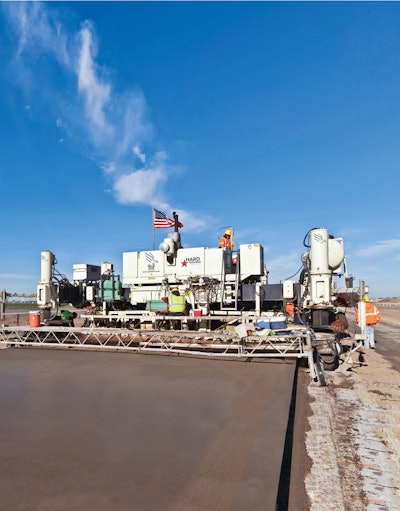 In 2011, Koss paved a total of 725,000 square yards. In 2012, Koss will pave a total of 727,000 square yards at a cost of $21.9 million.