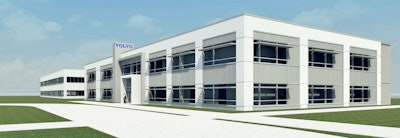 When complete, the Volvo development will include not only a new office building and customer demonstration center but will also localize production of some of the company's larger construction machines.