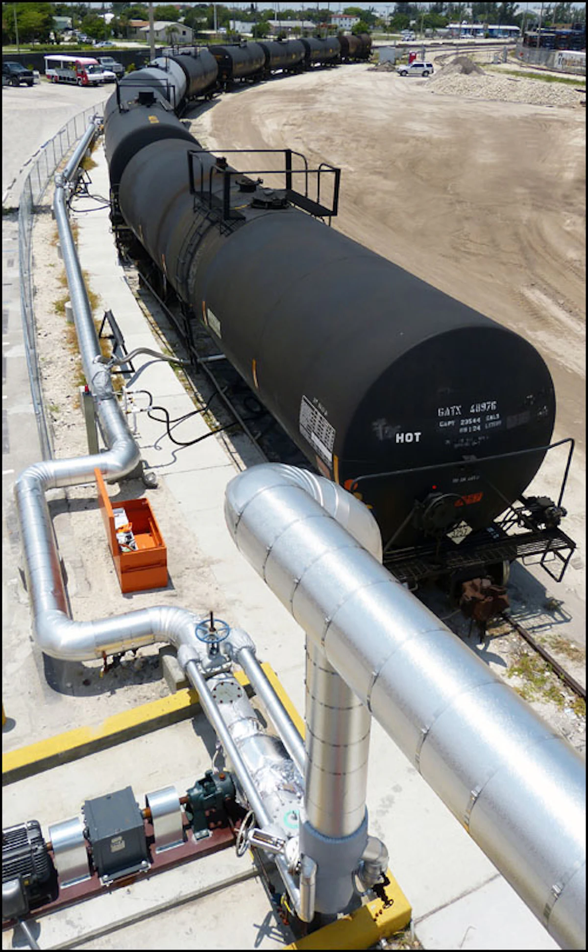 First Rail Delivery of Asphalt Arrives at the Port of Palm Beach | For ...