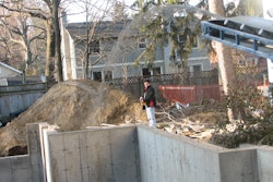 John Da Silva and his crews are able to reposition the Stone Slinger truck while they control the conveyor system from anywhere on the jobsite.