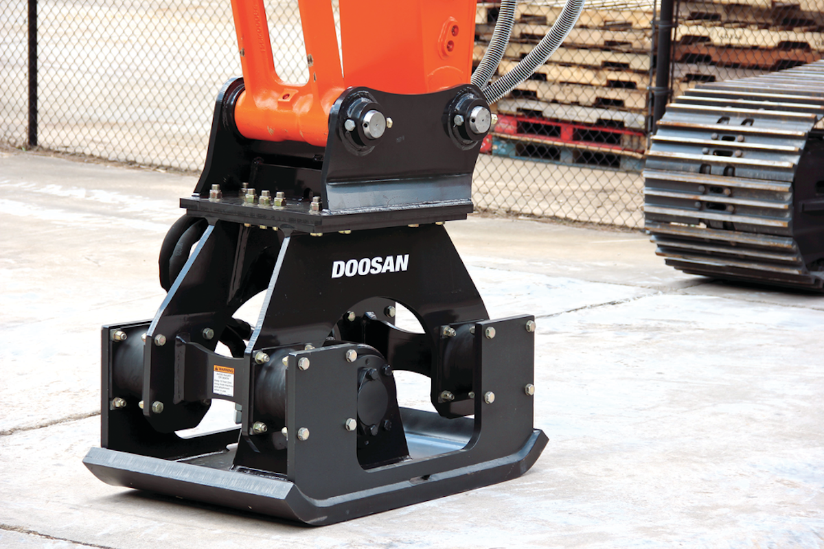 Excavator Plate Compactors From Doosan Infracore North America, LLC
