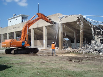 The 60-year-old Prichard Stadium Sports Complex in Fort Hood was demolished to make room for a new hospital.