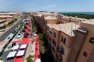 The 12,000-sq.-meter exhibit area showcased the company's brands and its supplier partners.