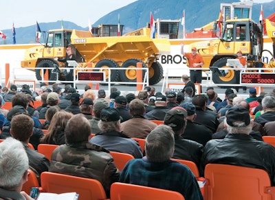 Do your research and ask for all maintenance records prior to bidding on a used articulated truck.