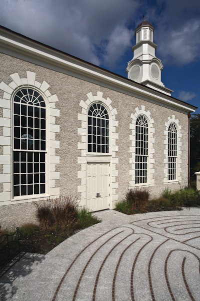 Citadel Contractors built Bishop Gadsden chapel in Charleston, S.C., with tabby stucco texture to echo the area's historic construction technique.
