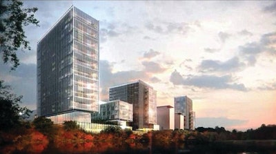 Rendering of BJC HealthCare's Central West End facility after $1 billion expansion.