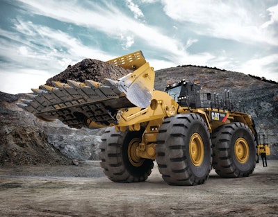 Caterpillar's 994H loader wields buckets with capacities from 19.5 to 48 cu.yd.