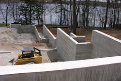Coello & Associates was one of the CFA Project of the Year award winners for its exposed concrete residential foundation with wood grain texture walls.
