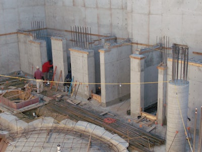 Ekedal Concrete's work on a basement for an 8,700-square-foot home.