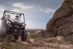 Deere's four-wheel independent suspension uses exclusive Multi-Link semi-trailing-arm independent rear suspension that moves wheels rearward in compression, lowering the impact of terrain.