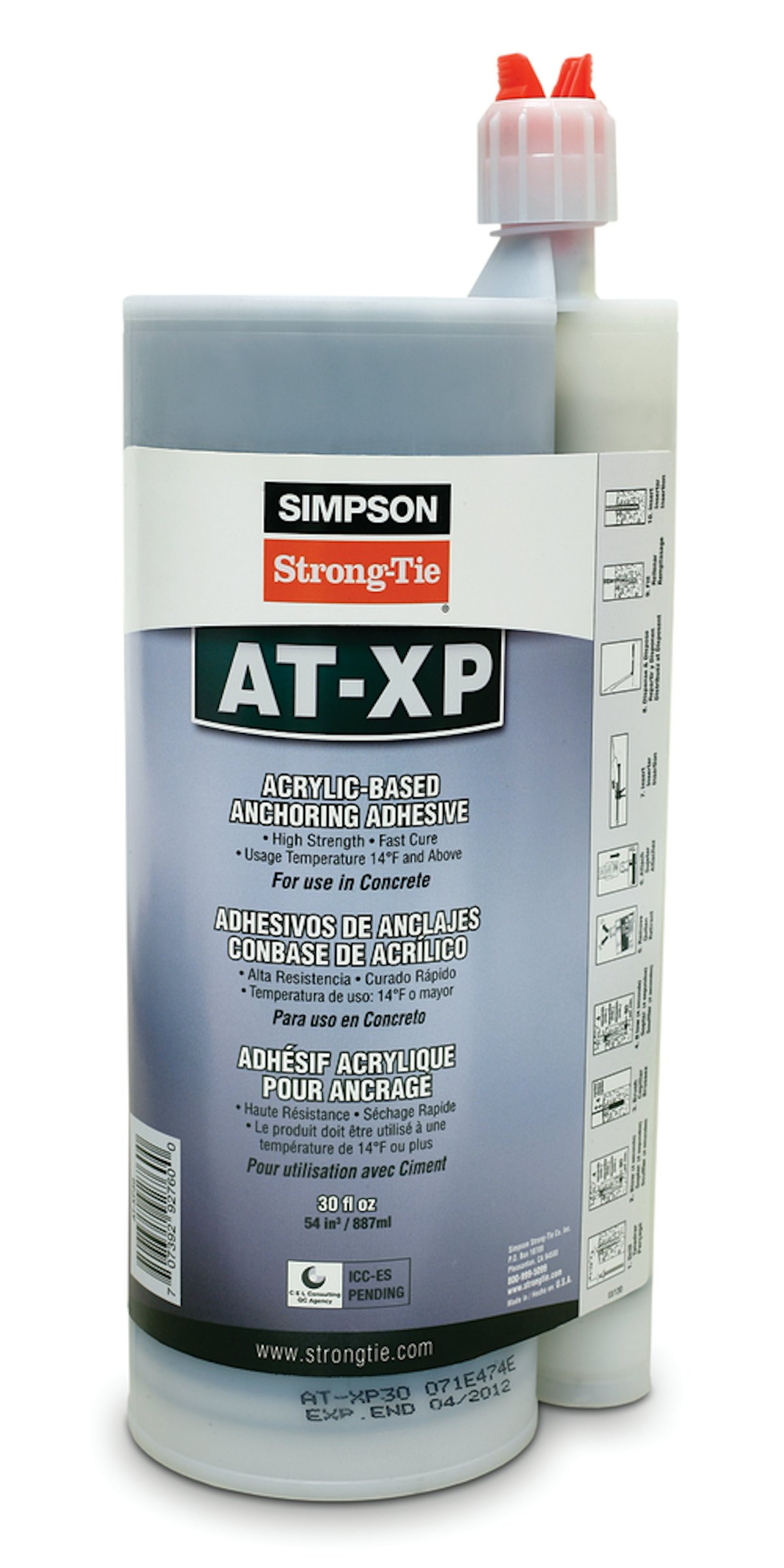 ATXP Adhesive Anchor From Simpson StrongTie Co. Inc. For