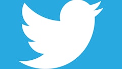 Twitter Bird White On Blue 10772071