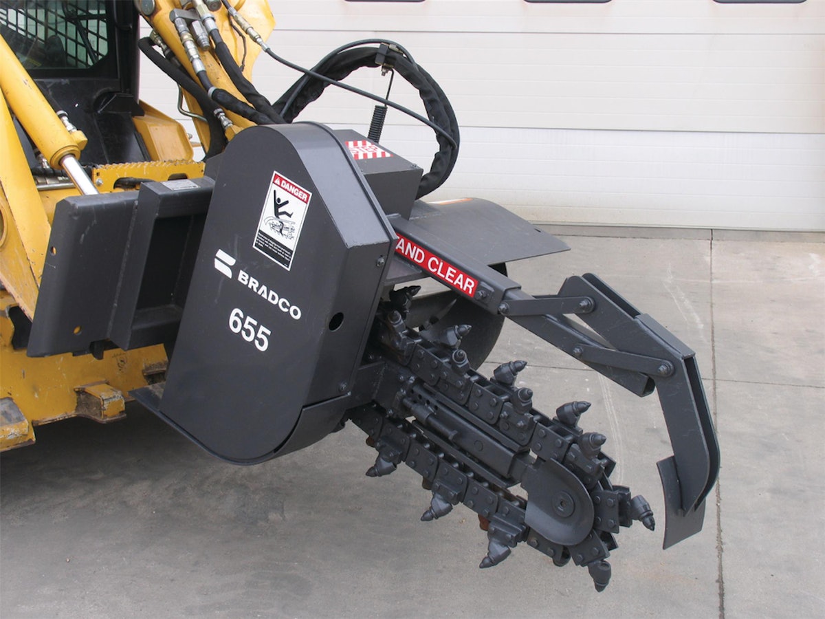 Bradco 655 Rock Trencher Attachment From Stanley Infrastructure For