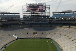 Construction in the south end zone includes adding approximately 6,700 open air seats and a new 240-foot-long scoreboard and video screen.