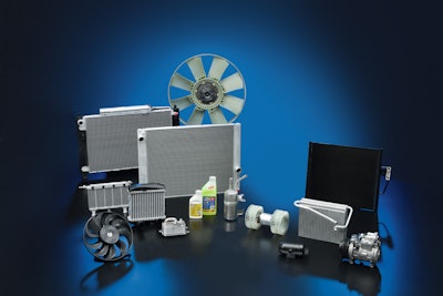 Behr HELLA Service Heavy-Duty A/C and Engine Cooling replacement parts.