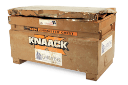A KNAACK Jobmaster Storage Chest helped Garmong Construction Services avoid costly tool loss, plus related downtime, during an attempted jobsite theft.