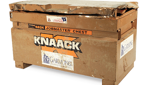 A KNAACK Jobmaster Storage Chest helped Garmong Construction Services avoid costly tool loss, plus related downtime, during an attempted jobsite theft.