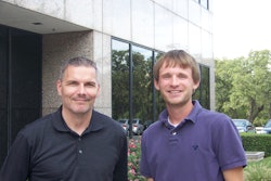 Shown here are Kyle Landua of U Rent It Sales & Service and Ed Hewitt of Dallas Party Tent & Event.