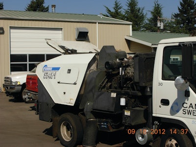 Cantel Sweeping retrofitted 12 units with electric actuators for added safety as well as efficiency.