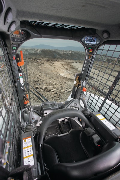 Full-featured cabs, such as this Bobcat M-Series cab, have become a very popular option for increasing operator productivity.