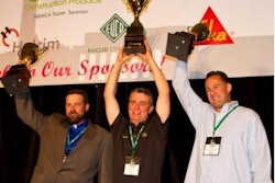 From left to right, the 2012 NRMCA Mixer Truck Driver Winners: Second place Chris Harrison, first place Trent Slavens and third place John Tesi.