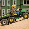 A UTV can be a more cost effective solution to jobsite transportation than a conventional pickup.