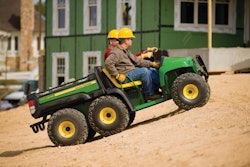 A UTV can be a more cost effective solution to jobsite transportation than a conventional pickup.