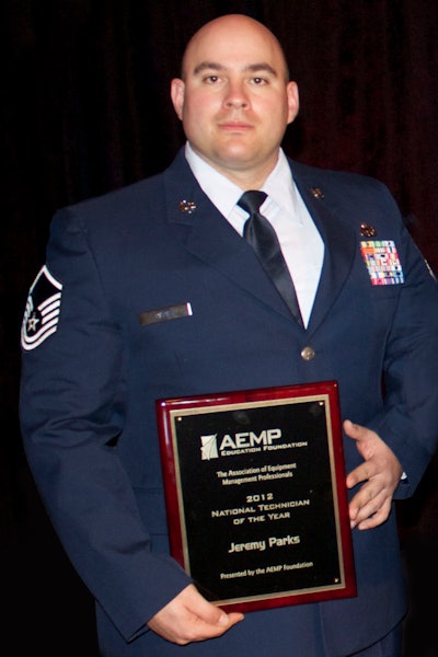 In 2012, AEMP honored Master Sergeant Jeremy Parks, EMS, of the United States Air Forces, Europe.