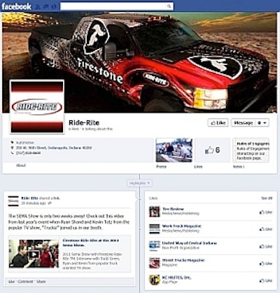 'Firestone's Facebook page and blog site will allow customers to share their hauling and towing experiences with us, ask questions, post pictures and more,' said Michelle Schacht, senior product manager, Firestone Industrial Products, Ride-Rite division.