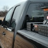The 2013 bi-fuel Chevrolet Silverado and GMC Sierra offer an option to carry 17 gallons of compressed natural gas (CNG) in addition to 36 gallons of gasoline.