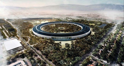 Apple Campus 2 project rendering, Cupertino, CA