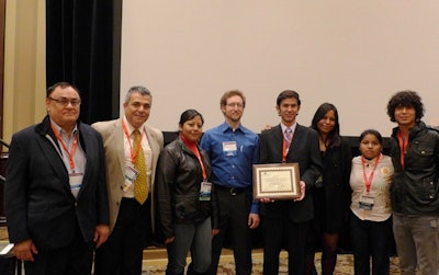 Winners in the 2012 ACI Student Egg Protection Device Competition in the durability category.