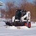 V-plows have the ability to angle and direct snow.