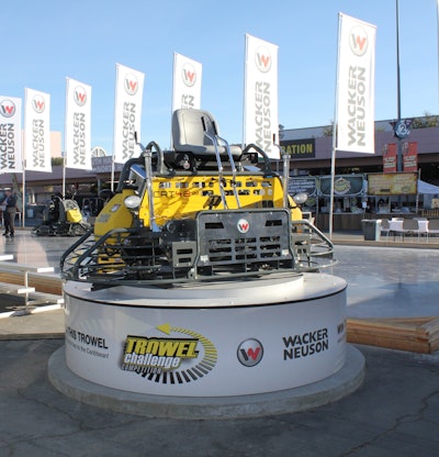 In addition to winning a customized CRT 48-35VX ride-on trowel, the winner of the Trowel Challenge will also receive a trip for two to the Caribbean.