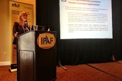 Lindsay Gatling speaks at the IPAF US Convention in Orlando.