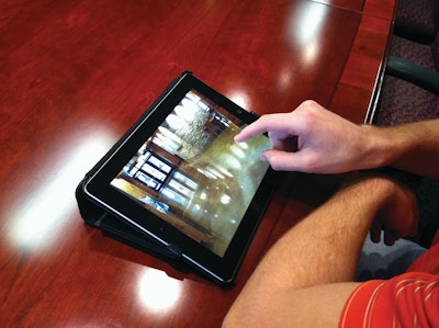 Contractors can use tablet computers to show off their project portfolios during one-on-one meetings. They offer a simple way to store and display photos and signal to your potential clients that you keep up with technology trends.