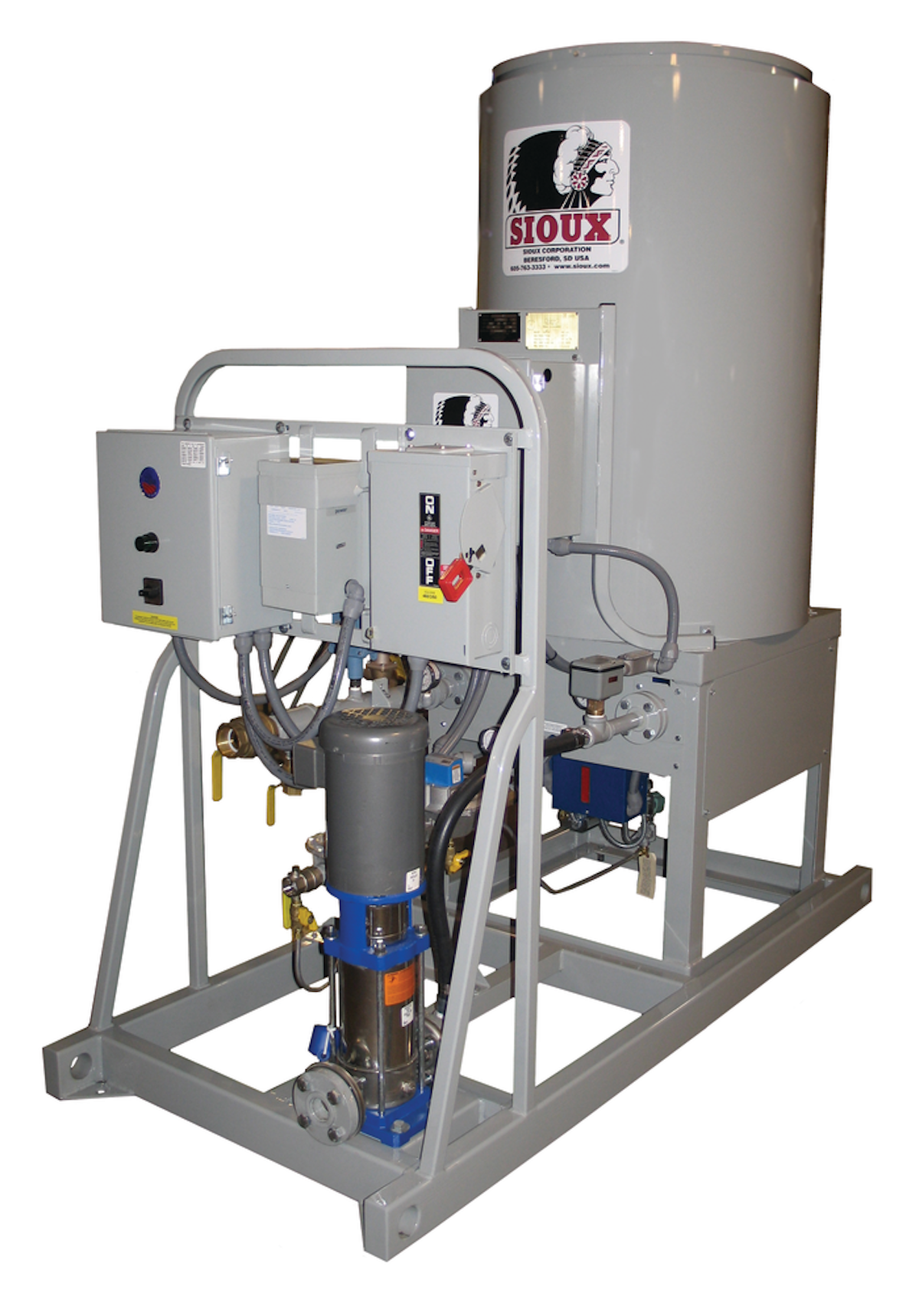 Water heaters for cold weather concreting From Sioux Corporation For