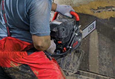 The ability to plunge cut is another advantage diamond chainsaws offer.