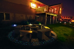 Ray Brooks says glow-in-the-dark concrete aggregate is his new favorite thing.