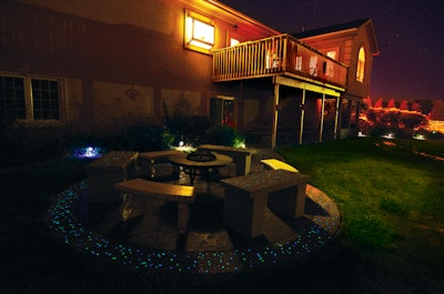 Ray Brooks says glow-in-the-dark concrete aggregate is his new favorite thing.