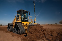 Topcon's 3D-MC2 system adds an inertial sensor to a traditional GPS grade-control system and upgrades the hydraulic interface to allow a machine like Deere's 764 High-Speed Dozer to grade up to 200 percent faster.