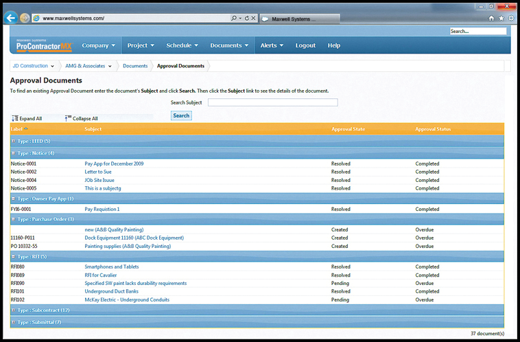 ProContractorMX Construction Project Management From: Viewpoint ...