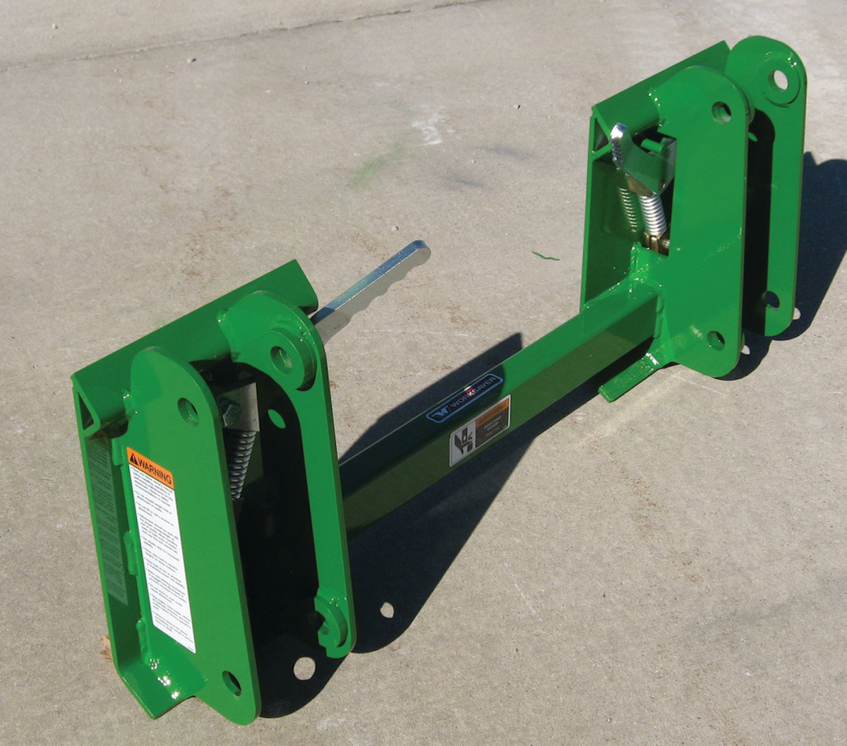 Adapter for John Deere Loaders From Worksaver Inc. For Construction Pros